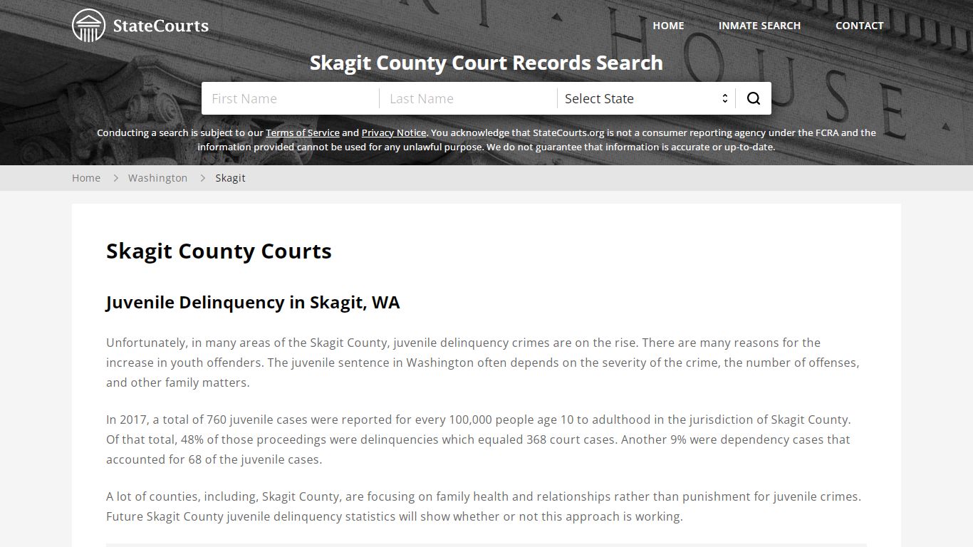 Skagit County, WA Courts - Records & Cases - StateCourts